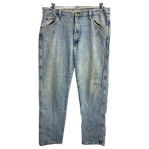 Wrangler デニムパンツ W38 ラングラー ビッグサイズ ライトブルー コットン メキシコ製 古着卸 アメリカ仕入 2312-661