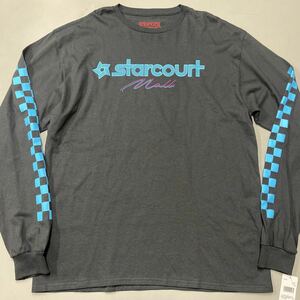 ストレンジャーシングス Stranger Things Tシャツ メンズ 長袖 Lサイズ 未使用 ロンT ブラック 黒 Starcourt Mall スターコートモール