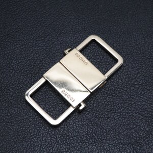 ★ 【中古】グッチ ダブル キーホルダー 【GUCCI】 キーリング 約54.7g GP メッキ