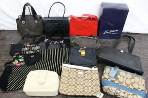 【行董】ブランド バッグ ポーチ まとめ CELINE セリーヌ GIVENCHY Salvatore Ferragamo COACH YSL FEILER Kitamura マカダム AX000BOT30