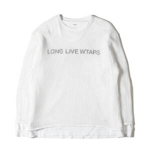 WTAPS ダブルタップス Tシャツ サイズ:M 24SS メッシュ レイヤード ロングスリーブTシャツ GHILL / LS / COTTON. LLW ホワイト