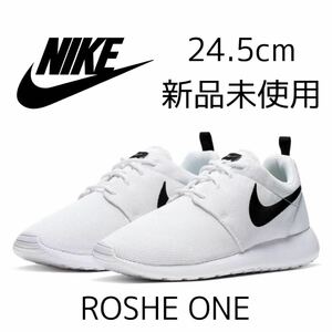 24.5cm 新品 NIKE ROSHE ONE スニーカー ローシワン ローシ ワン シューズ カジュアル ウォーキング レディース 白 ホワイト 黒 定番 人気