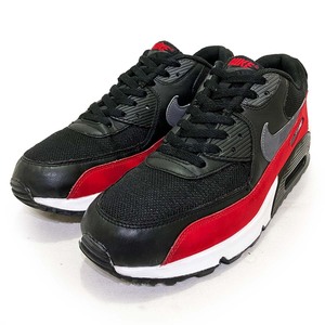 ナイキ エアマックス９０ エッセンシャル ブラック レッド 27.5cm NIKE AIR MAX 90 ESSENTIAL 正規 本物 年代 復刻 カジュアル 537384-066