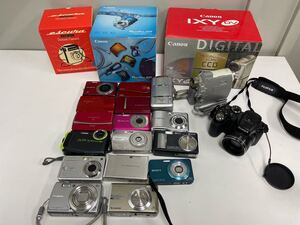 1円　22台まとめ売り　デジカメ　ビデオカメラ　 OLYMPUS SONY CASIO Canon デジカメ FUJIFILM コンパクトデジタルカメラ