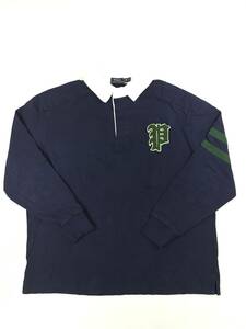 新品 15436 4XBサイズ コットン ラガー シャツ polo ralph lauren ポロ ラルフ ローレン チェック XXL 大きい NAVY