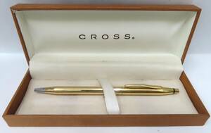 #79139 希少 CROSS クロス 18金 無垢 クラシックセンチュリー 18K-GOLD ツイスト式 ボールペン ゴールド 約19.7ｇ