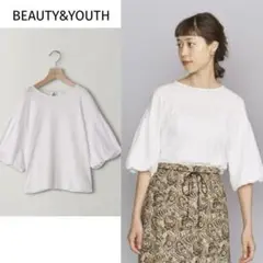 BEAUTY&YOUTH ヨウリュウバルーンスリーブカットソー