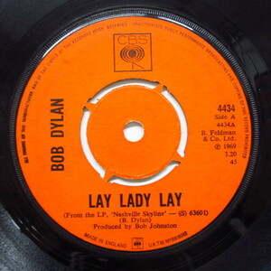 BOB DYLAN-Lay Lady Lay (UK Orig.Round Center)