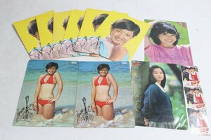 【ト静】 ★ グリコ 昭和 レトロ 山口百恵 小泉今日子 田中裕子 他 下敷き 等 まとめ 当時物 現状販売 詳細画像参照 GC775GCG03