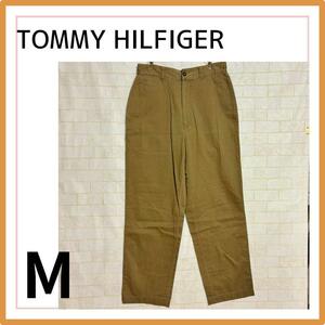 【TOMMY HILFIGER】チノパン ボタン ストライプ ブラウン M 男女 2825