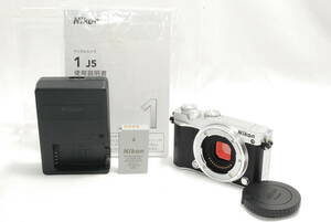 【★☆美品☆★】Nikon ミラーレス一眼 Nikon1 J5 ボディ シルバー J5SL y1307