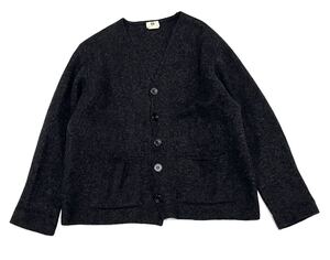 希少 初期 80s DRIES VAN NOTEN ポケット付 ボタンカーディガン ドリスヴァンノッテン ヴィンテージ セーター ジャケット コート M グレー