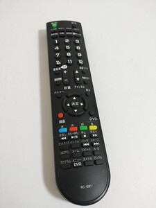 ☆動作品☆ simplus シンプラス DVD内蔵液晶テレビ用リモコン RC-1291 中古