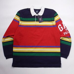 未使用品 PALACE x Gap Rugby Shirt Multi L パレス ギャップ ラグビー シャツ マルチ