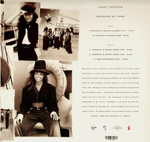 米12 Janet Jackson Because Of Love Y38422 Virgin Records America, Inc. /00250