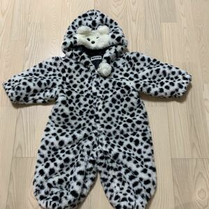 美品★サイズ90★防寒着★くまさん・ふわふわもこもこ・ジャンパー★つなぎ★