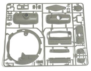 タミヤ RC 1/16 アメリカ 戦車 M26 パーシング フルオペレーションセット F部品 緑 防盾 10005878