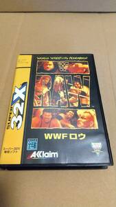 Acclaim SEGA メガドライブ スーパー32x WWF RAW ダブルダブルエフロウ 新品 MEGA DRIVE 国内正規品 アクレイム