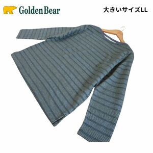 ゴールデンベア Golden Bear 大きいサイズLL プルオーバー カットソー ボーダー おしゃれ レディース XL