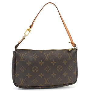 1円 ◆LOUIS VUITTON ルイヴィトン ショルダーバッグ ポシェットアクセソワール M51980 モノグラム ブラウン◆K.Cmp.tI-18