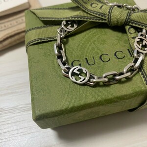 1507　Gucci グッチ　SILVER シルバー ブレスレット　Ag925　箱付き