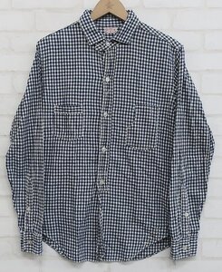 5T2626■フリーホイーラーズ 1913 コンダクターシャツ インディゴチェック FREEWHEELERS 1913 CONDUCTOR SHIRTS