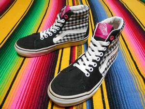 VANS SK8-HI スケートハイ チェック CALIFORNIA カリフォルニア BMX オールドスクール ビンテージ DOGTOWN POWELL ALVA POWELL HOSOI