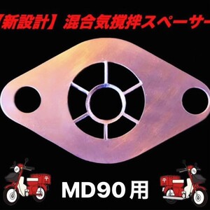 混合気撹拌スペーサーMD90用　専用ガスケット１枚セット　CL90、C201にも！　郵政カブ　メールデリバリー