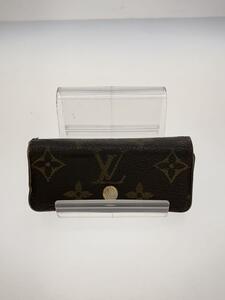 LOUIS VUITTON◆ミュルティクレ4_モノグラム・キャンバス_BRW_フューシャ/レザー/BRW/メンズ