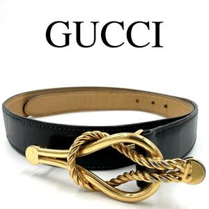 GUCCI グッチ ベルト ヴィンテージ オールド レザー