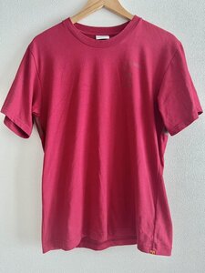 メンズ【送料込】★ellesse★エレッセ 半袖Tシャツ M ユニセックス 暗レッド×ブラウン コットンポリエステル スポーツ ランニング 6441995