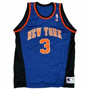 Champion NBA New York Knicks ゲームシャツ 48 ユニフォーム STARKS ニューヨーク ニックス バスケ チャンピオン タンクトップ メッシュ