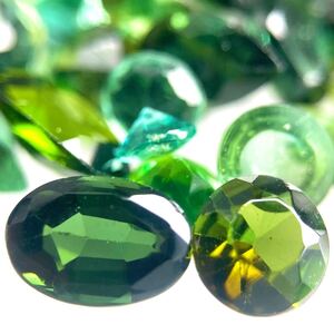 1円〜!!☆天然グリーントルマリンおまとめ21.5ct☆n 約4.3g ルース 裸石 宝石 ジュエリー jewerly green tourmaline w5A70