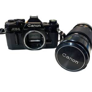 【ジャンク品】Canon AE-1 フィルムカメラ 一眼カメラ レンズ 200mm 1:4 S.S.C. キャノンカメラ L70722RE