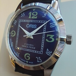 ●美品！●オリス■ORIS 手巻き機械式1980年代ヴィンテージメンズ腕時計アンティーク即納 男性人気ブランド