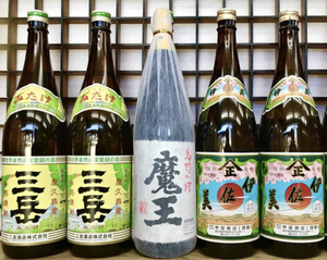 即決（税込）【 魔王・伊佐美 ２本・ 三岳 ２本： 芋焼酎 1800ml×５本 】贈答にも