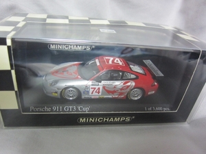 ミニチャンプス 1/43 ポルシェ 911 GT3 24h Daytona 2004 #74