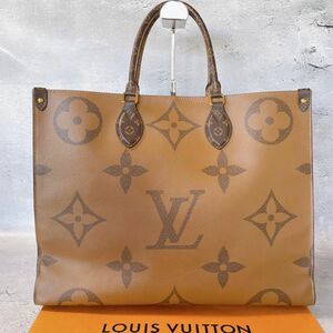 LOUISVUITTON ルイヴィトン オンザゴー GM ハンドバッグ モノグラム リバース ジャイアント