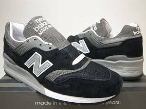 【送料無料 即決】海外限定 日本未発売 NEW BALANCE USA製 M997BK 23.5cm US5.5 新品 ブラックxグレー 黒x灰 MADE IN USAアメリカ製 米国製