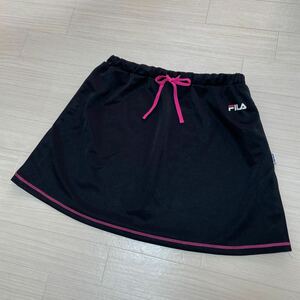 FILA フィラ レディース テニス ウェア スカート ブラック黒 サイズLL 美品