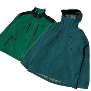 【90s】LL Bean All Conditions GORE-TEX SET　マウンテンパーカー　フリースセット　ジップインジップ