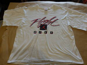 1989　Vintage　NIKE　AIR　JORDAN 4 Flight【 white】　T-shirts　銀タグ　米国製　size　L　