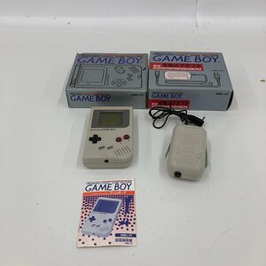 Nintendo 任天堂ゲームボーイ本体 DMG-01 G33700510 ゲームボーイ充電アダブター 2点 おまとめ箱あり 付属品あり 通電未確認【CKAT3050】