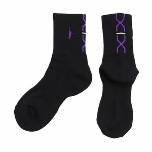 1610504-InThePaint/バスケットソックス PANEL SOCKS 定番ソックス ブラックソックス/2