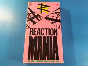 REACTION VHSビデオ MANIA 1987~88年 リアクション 加藤純也 斉藤康之 反町哲之 梅沢康博 当時物 動作未確認現状品 ジャパメタ HM HR