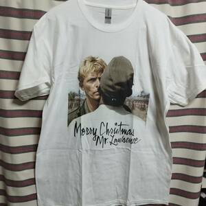 【新品/送料無料】映画『戦場のメリークリスマス』海外版 Tシャツ 【Lサイズ】 DAVID BOWIE 坂本龍一　デヴィッドボウイ　ビートたけし