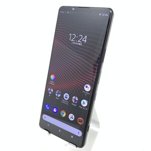 【中古良品】SONY/Xperia 1 Ⅲ/256GB/フロストブラック/良好/33228