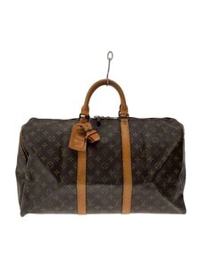 LOUIS VUITTON◆キーポル50_モノグラム・キャンバス_BRW/PVC/BRW