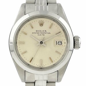 ロレックス ROLEX オイスターパーペチュアル デイト 6916 腕時計 SS 自動巻き シルバー レディース 【中古】