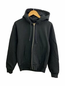 STUSSY◆ジップパーカー/S/コットン/BLK